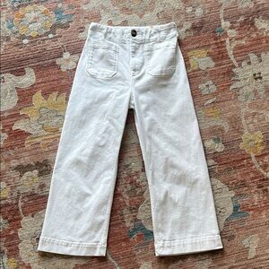Anthropologie Maeve The Colette white denim pant